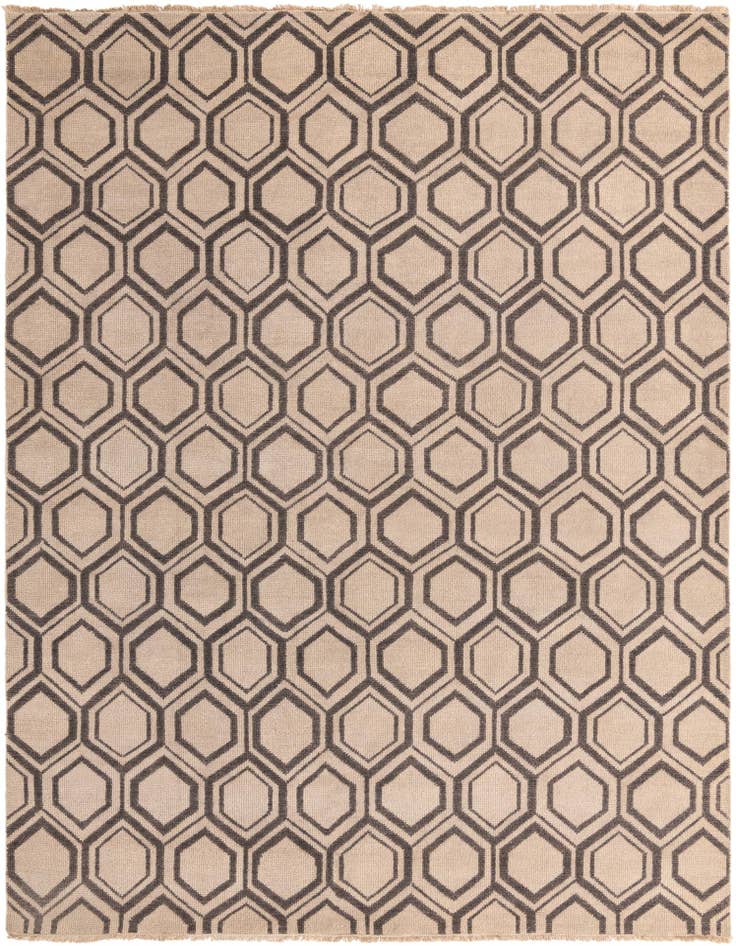Detail image of 9' 1 x 11' 10 Hand Knotted Darya Wool Rug