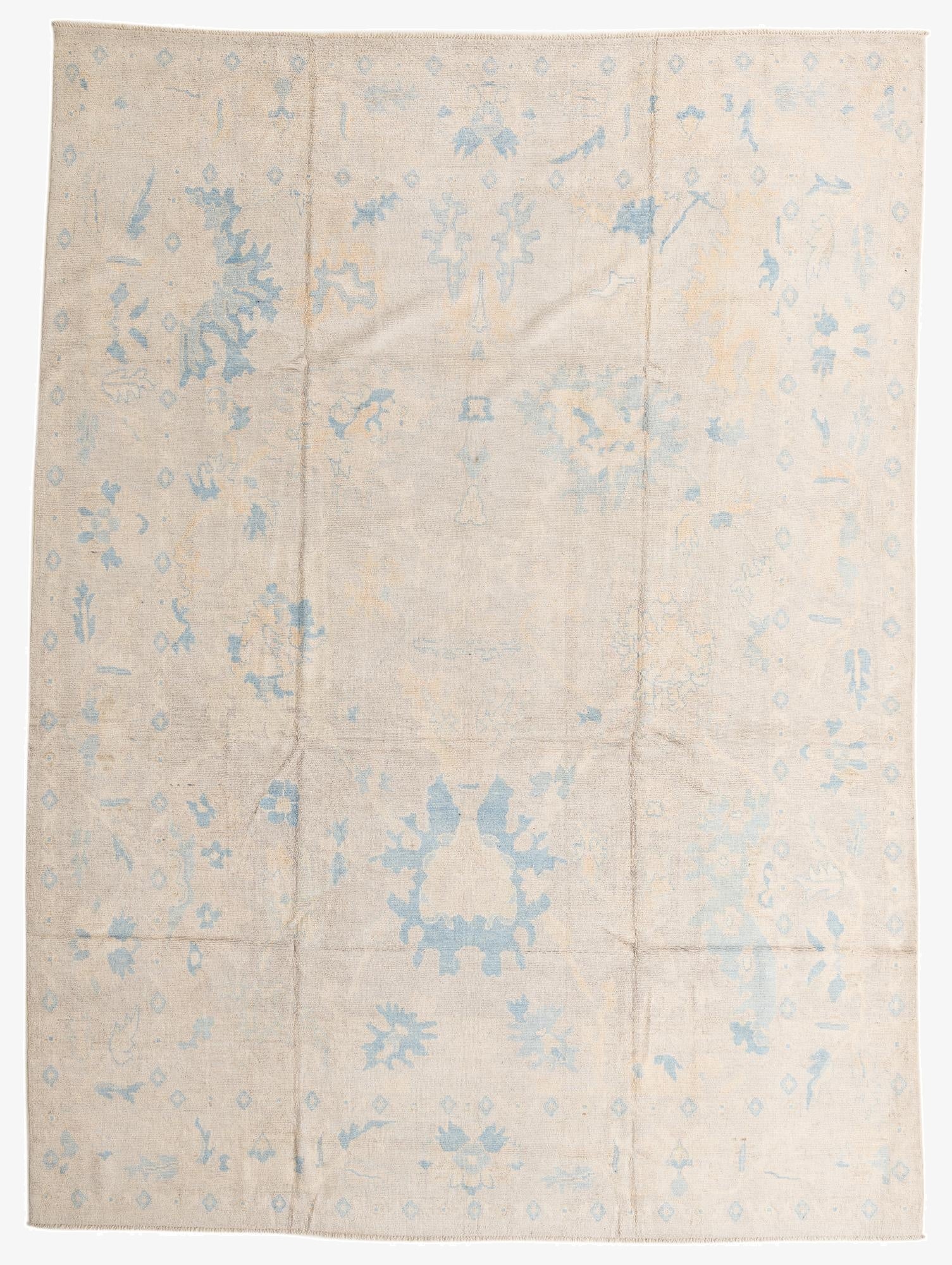 9' 8 x 13' 2  Hand Knotted Darya Wool Rug