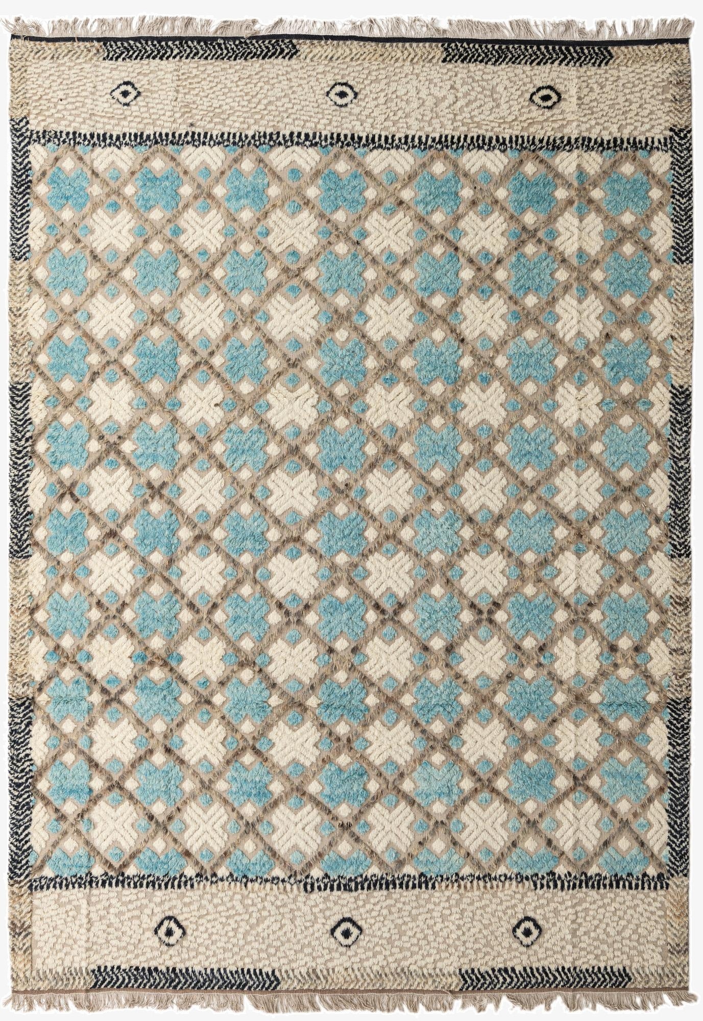 8' 10 x 12' 3  Hand Knotted Darya Wool Rug