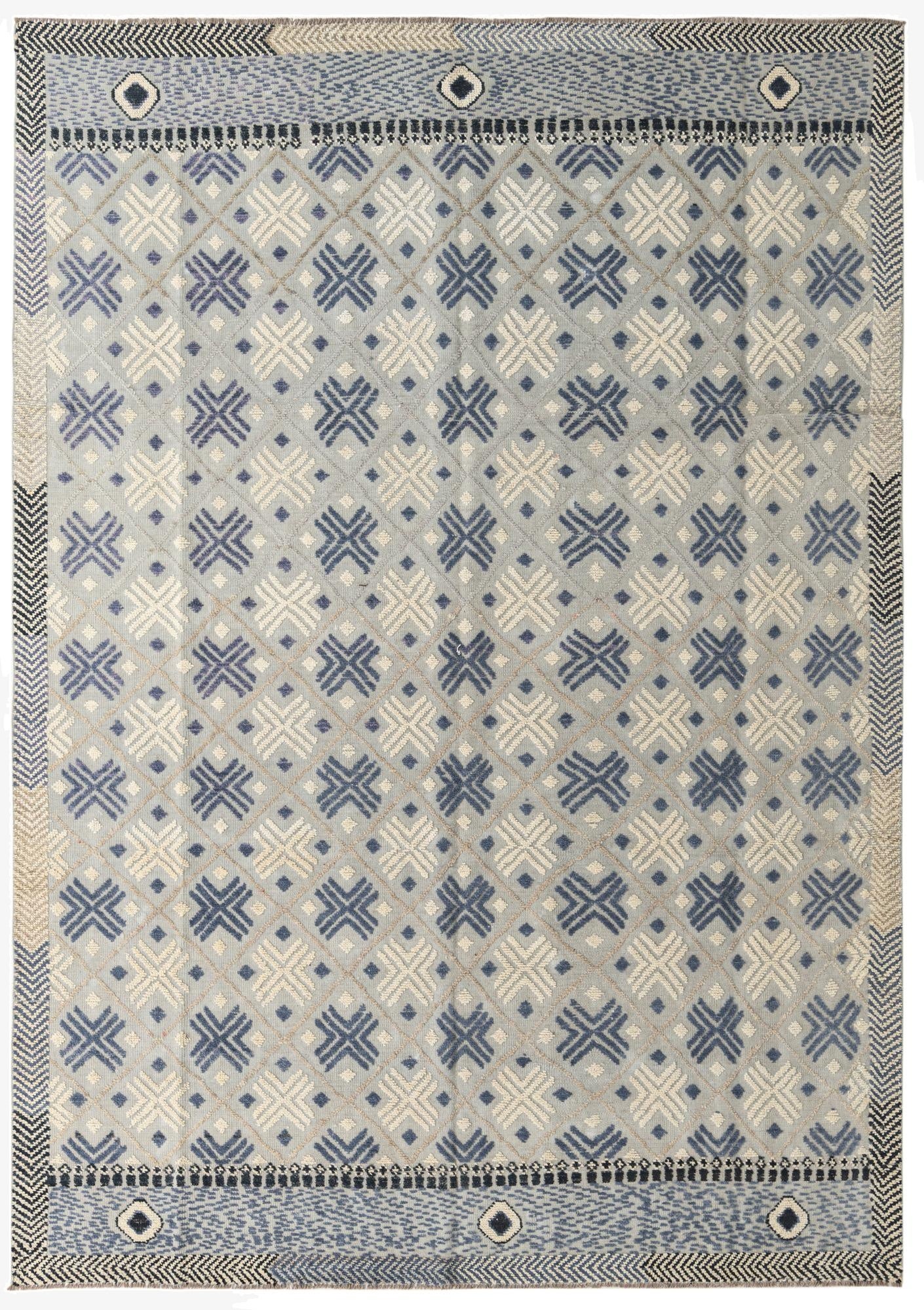 8' 6 x 12' 4  Hand Knotted Darya Wool Rug