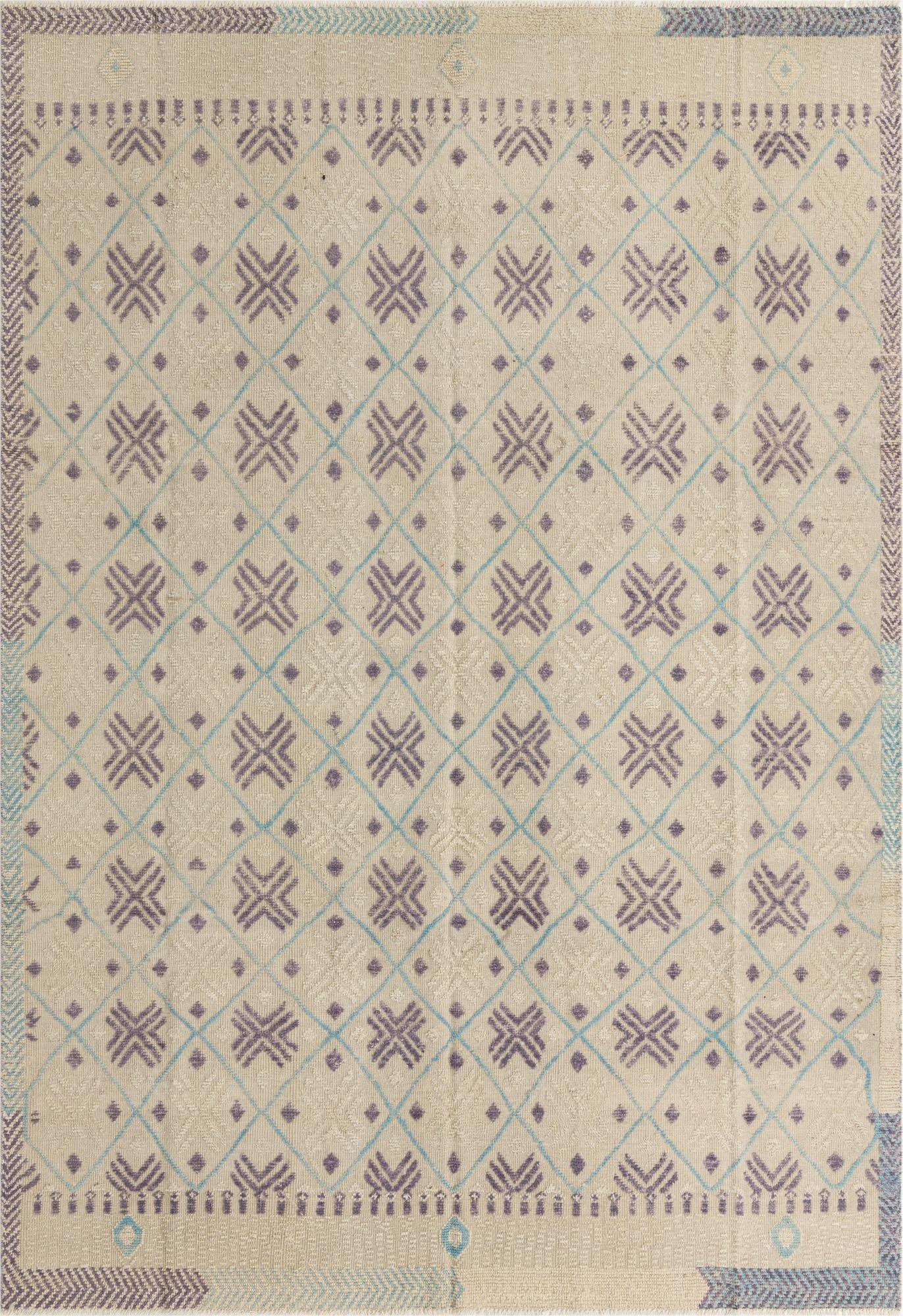 8' 7 x 12' 6  Hand Knotted Darya Wool Rug