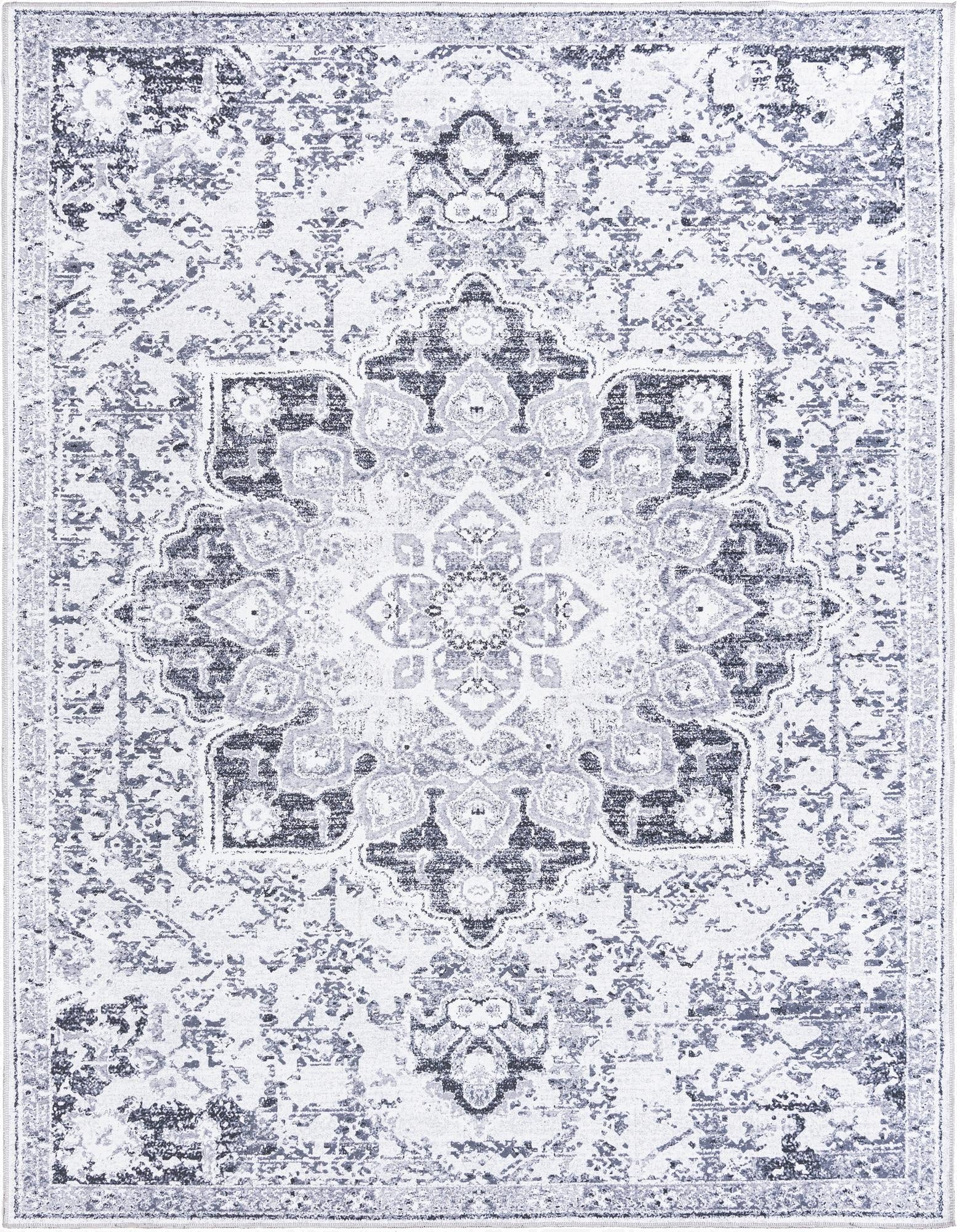 Primary image  7' 10 x 10'  Washable Francesca Rug