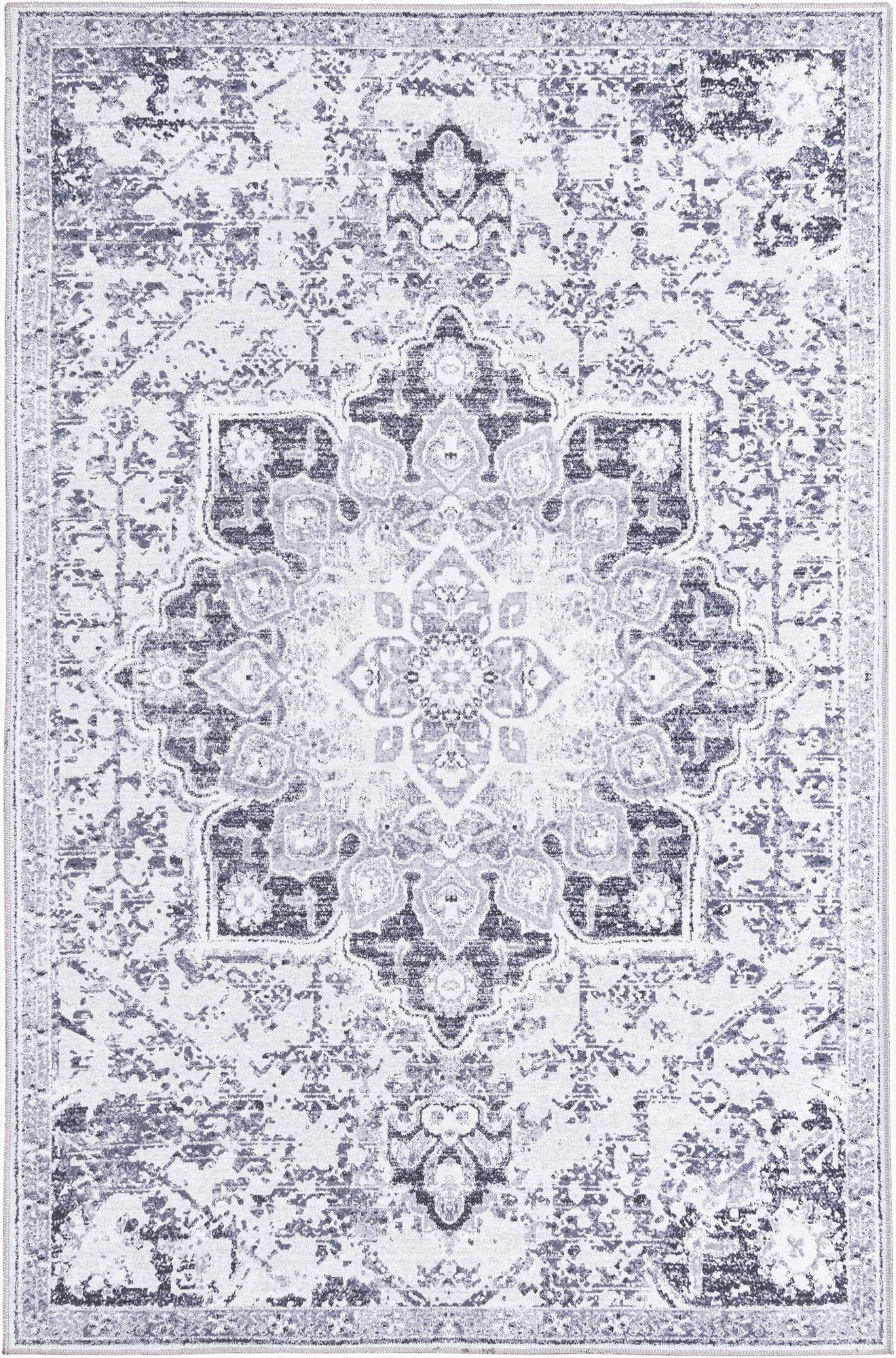 Primary image  5' 3 x 8'  Washable Francesca Rug