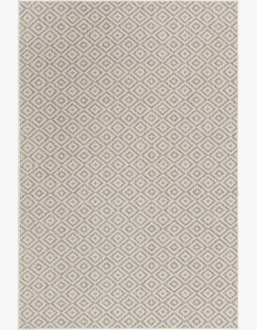 Light Gray Easy-Clean Jill Zarin Costa Rica Indoor / Outdoor Rug