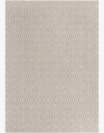 Light Gray Easy-Clean Jill Zarin Costa Rica Indoor / Outdoor Rug