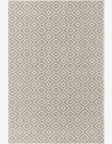 Light Gray Easy-Clean Jill Zarin Costa Rica Indoor / Outdoor Rug