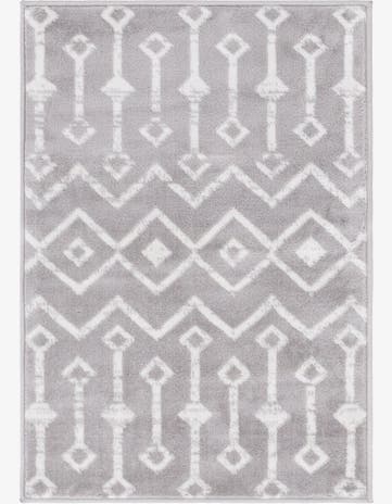 Light Gray Kasbah Trellis Rug