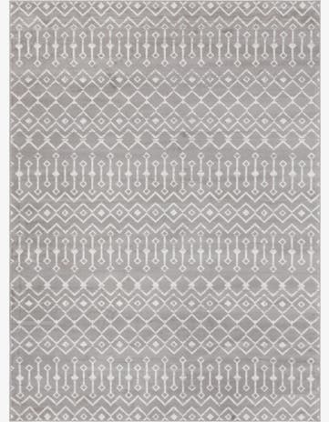 Light Gray Kasbah Trellis Rug