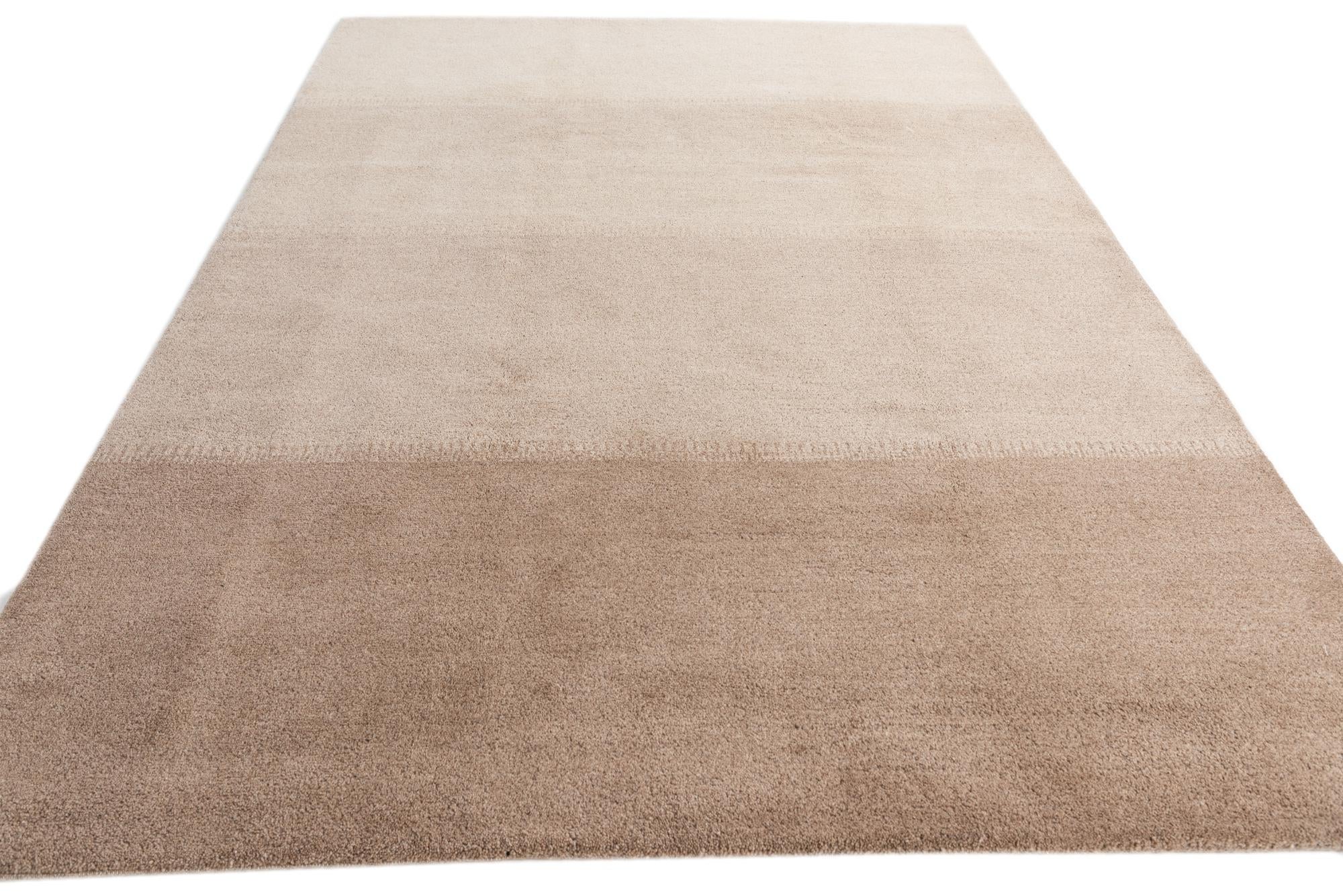 6' 7 x 10' Hand Knotted Kashkuli Gabbeh Wool Rug