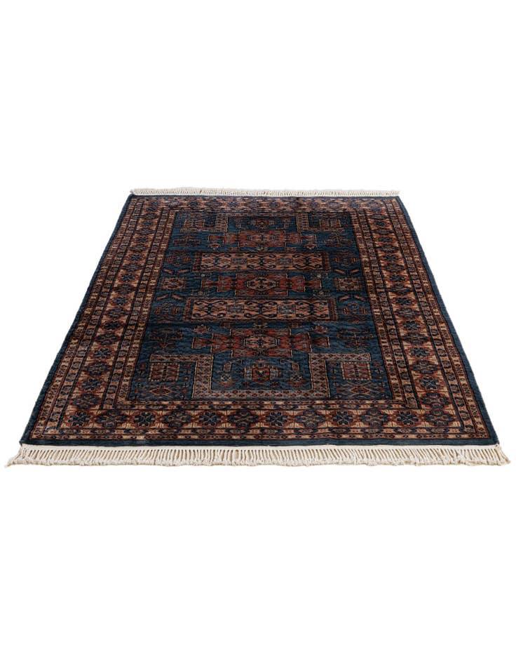 Detail image of 4' 1 x 6' 3  Hand Knotted Kazak Oriental Wool Rug