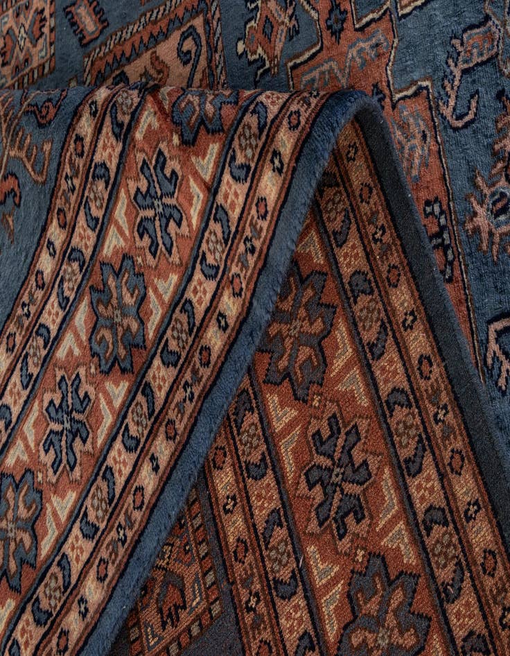 Detail image of 4' 1 x 6' 3  Hand Knotted Kazak Oriental Wool Rug