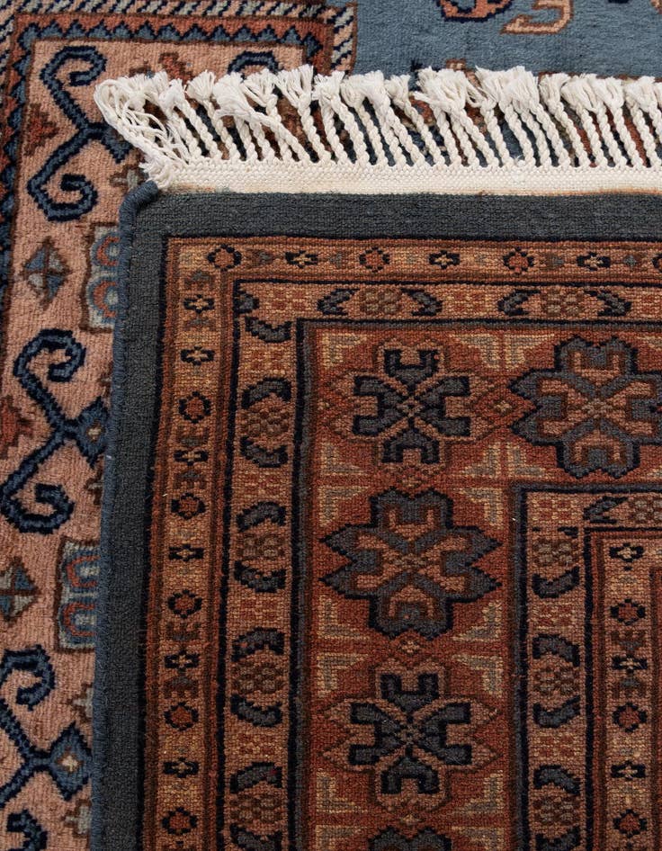 Detail image of 4' 1 x 6' 3  Hand Knotted Kazak Oriental Wool Rug