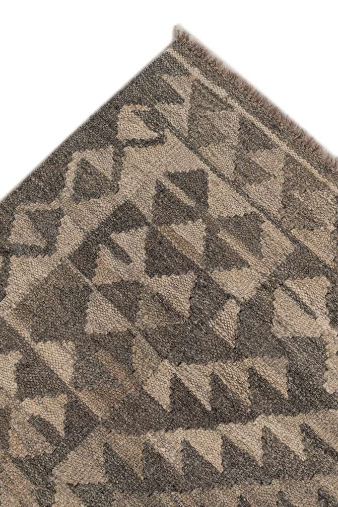 3' 11 x 6' 2 Hand Woven Kilim Maymana Wool Rug