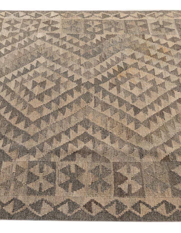 Detail image of 3' 11 x 6' 2  Hand Woven Kilim Maymana Wool Rug