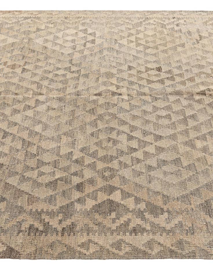 Detail image of 5' 5 x 6' 10  Hand Woven Kilim Maymana Wool Rug