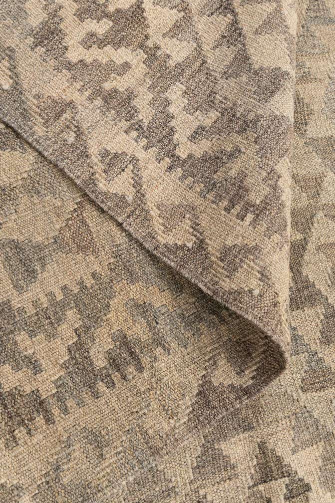 5' 5 x 6' 10 Hand Woven Kilim Maymana Wool Rug