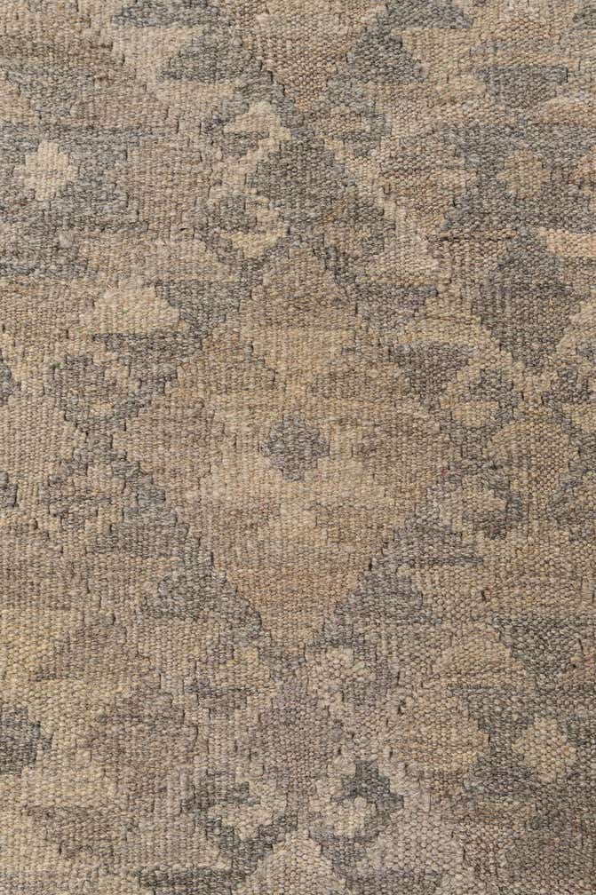 6' 5 x 9' 7 Hand Woven Kilim Maymana Wool Rug