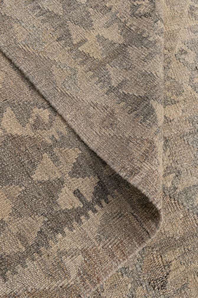 6' 5 x 9' 7 Hand Woven Kilim Maymana Wool Rug