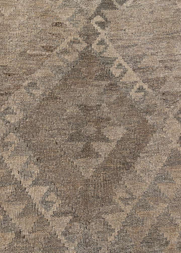 6' 8 x 9' 11 Hand Woven Kilim Maymana Wool Rug