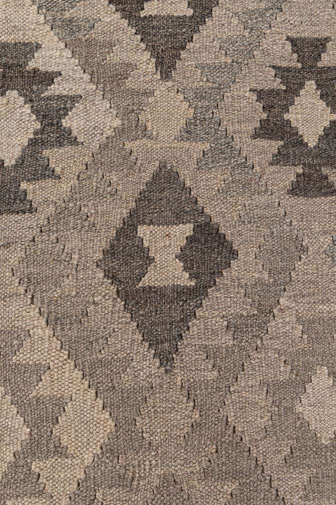 6' 9 x 10' Hand Woven Kilim Maymana Wool Rug