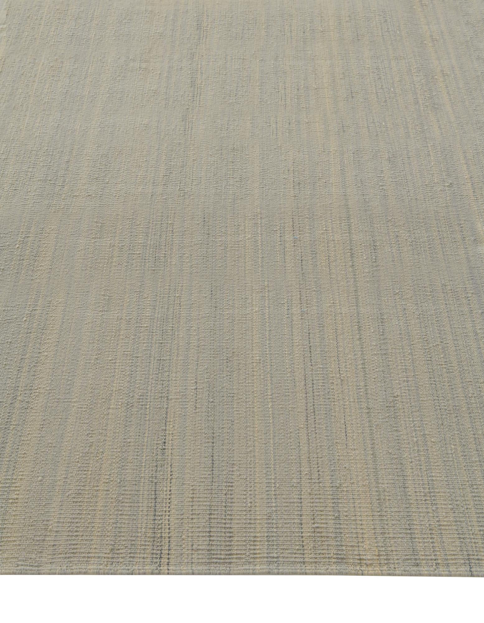 6' 8 x 9' 8 Hand Woven Kilim Modern Wool Rug