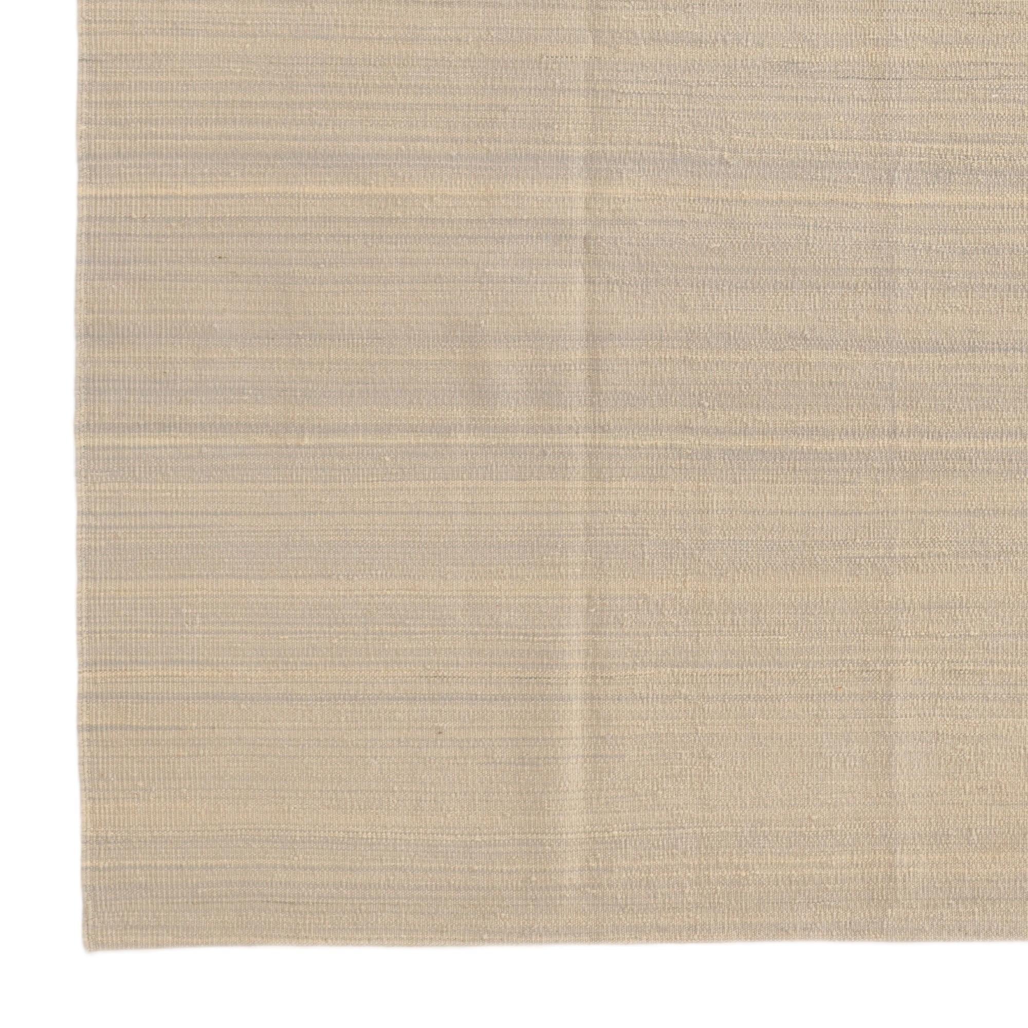 6' 8 x 9' 8 Hand Woven Kilim Modern Wool Rug