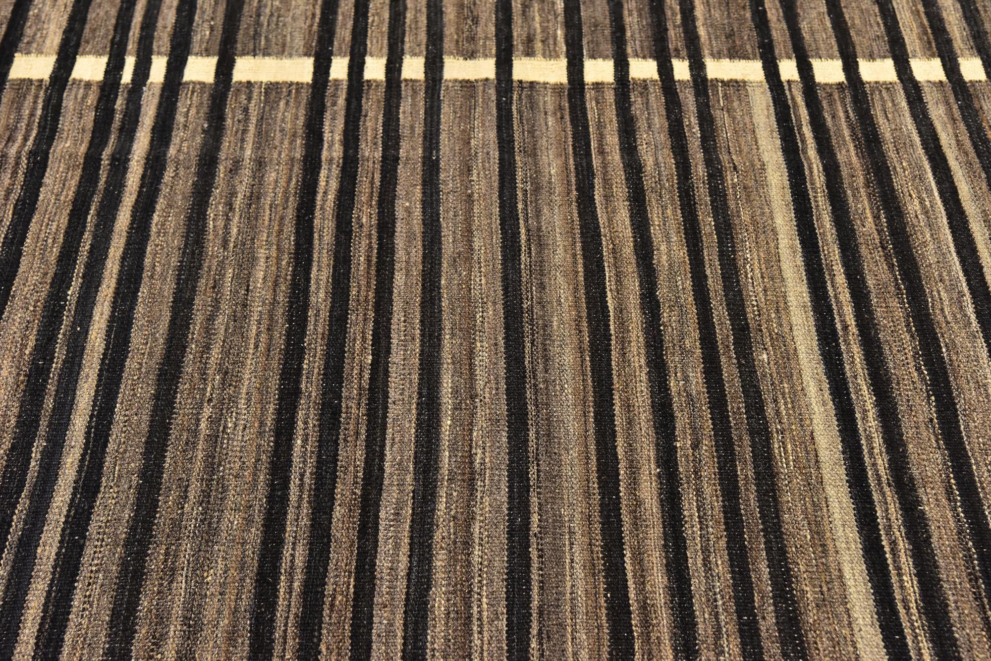 5' 6 x 8' Hand Woven Kilim Modern Wool Rug