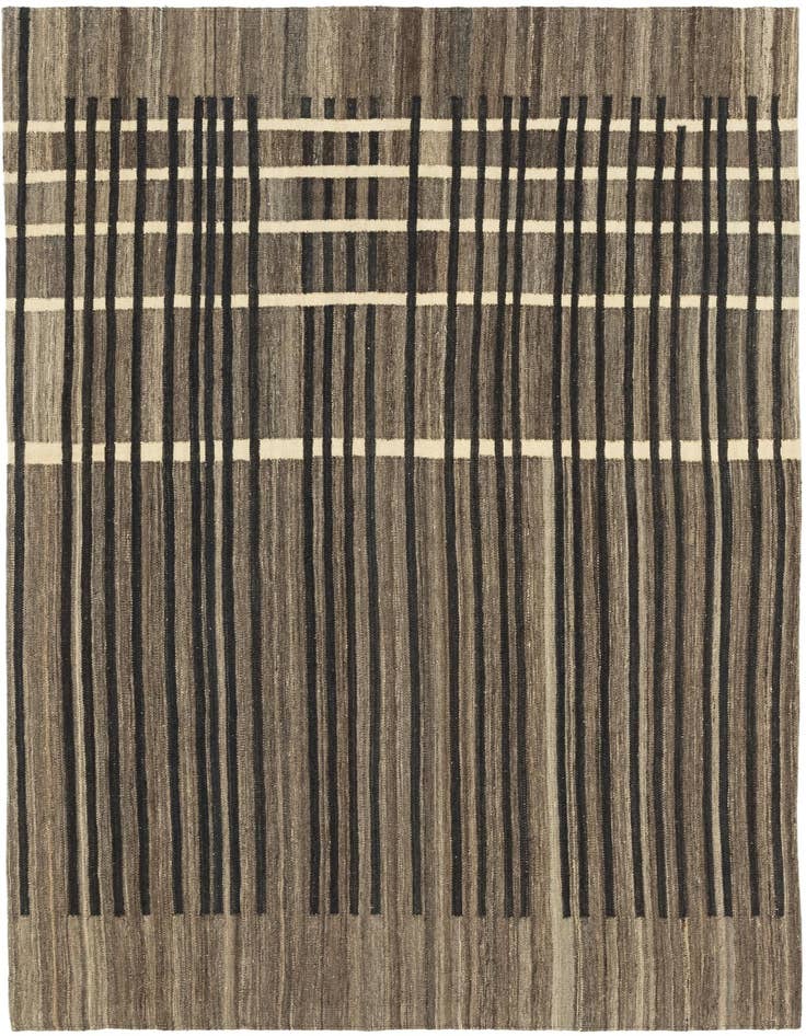 Detail image of 5' 6 x 8' Hand Woven Kilim Modern Wool Rug