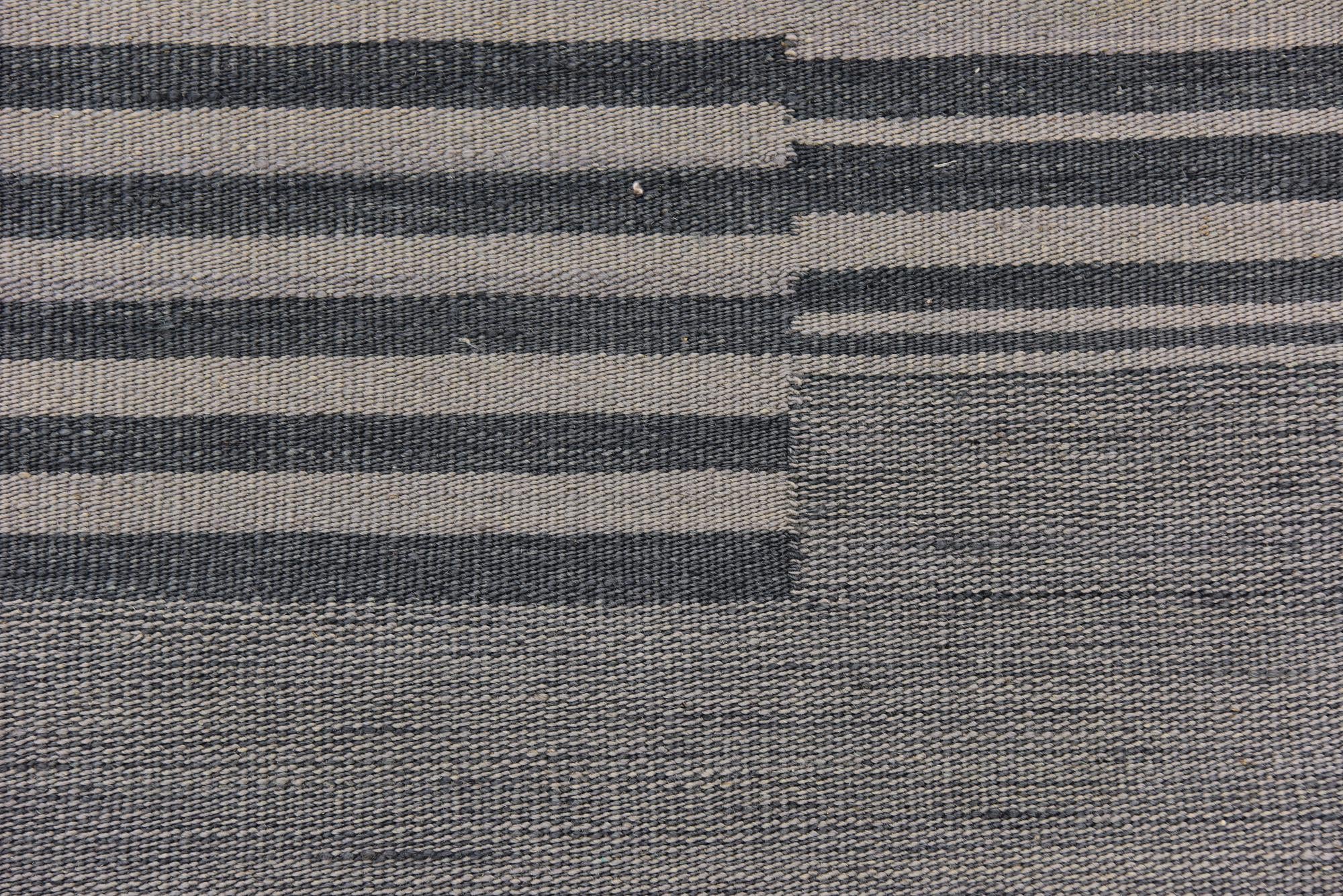 4' 3 x 5' 10 Hand Woven Kilim Modern Wool Rug