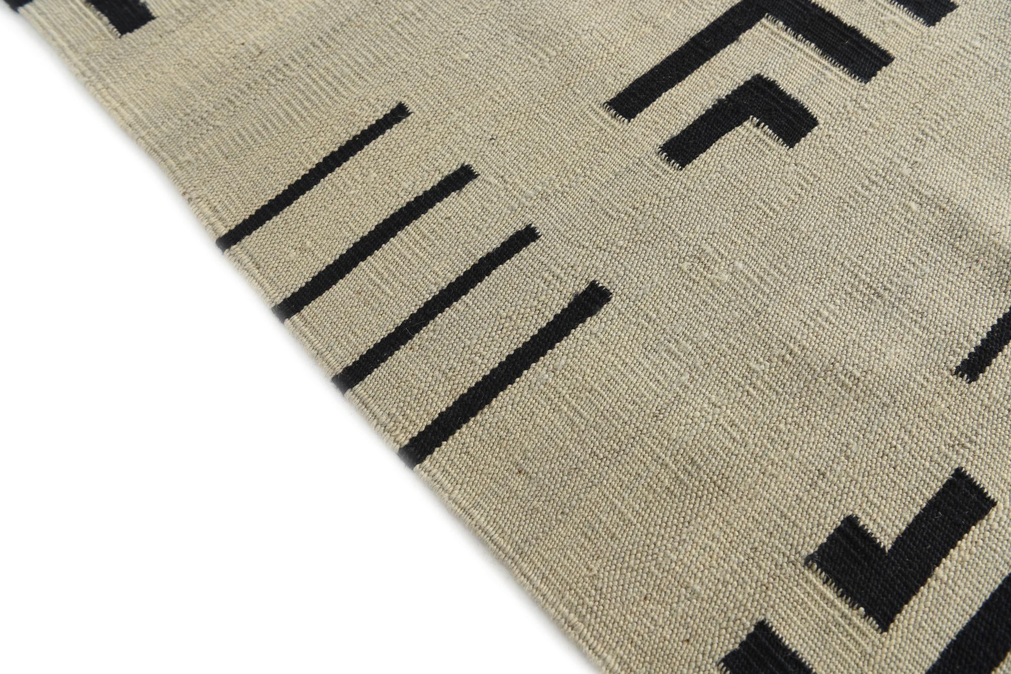 8' 6 x 9' 5 Hand Woven Kilim Modern Wool Rug