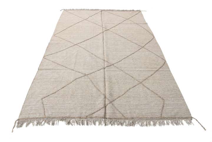 5' 2 x 8' Hand Woven Kilim Modern Wool Rug