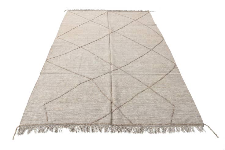 Detail image of 5' 2 x 8' Hand Woven Kilim Modern Wool Rug