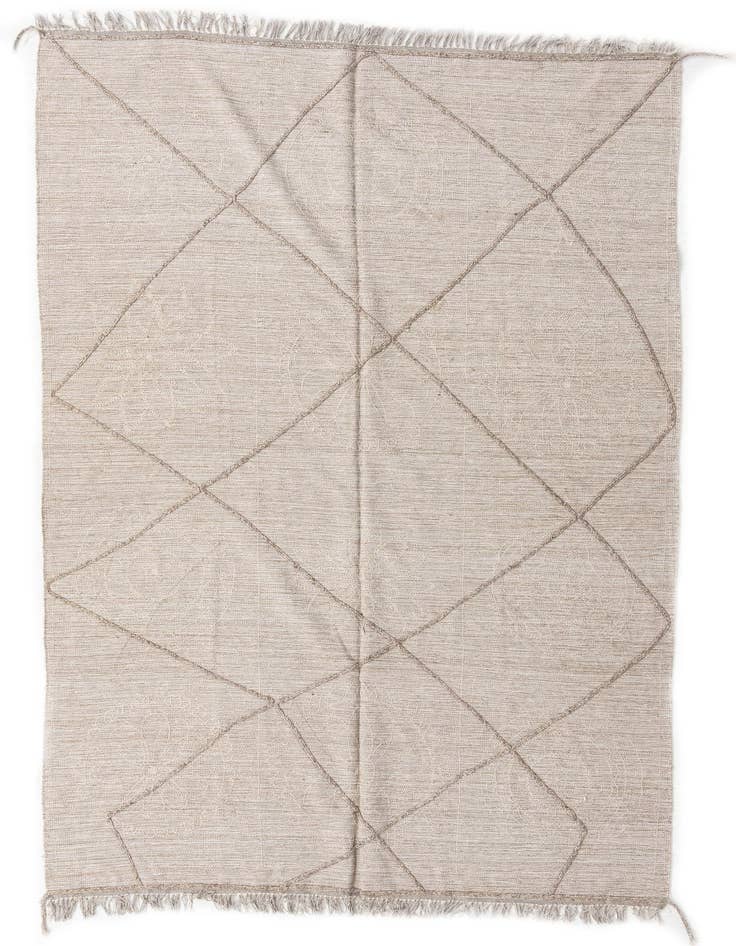 Detail image of 5' 2 x 8' Hand Woven Kilim Modern Wool Rug