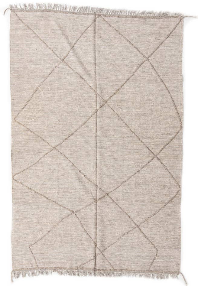 Detail image of 5' 2 x 8' Hand Woven Kilim Modern Wool Rug