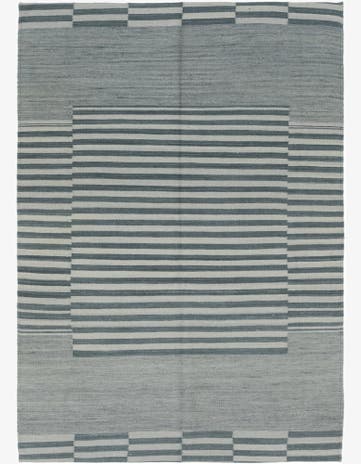 4' 3 x 5' 10 Hand Woven Kilim Modern Wool Rug