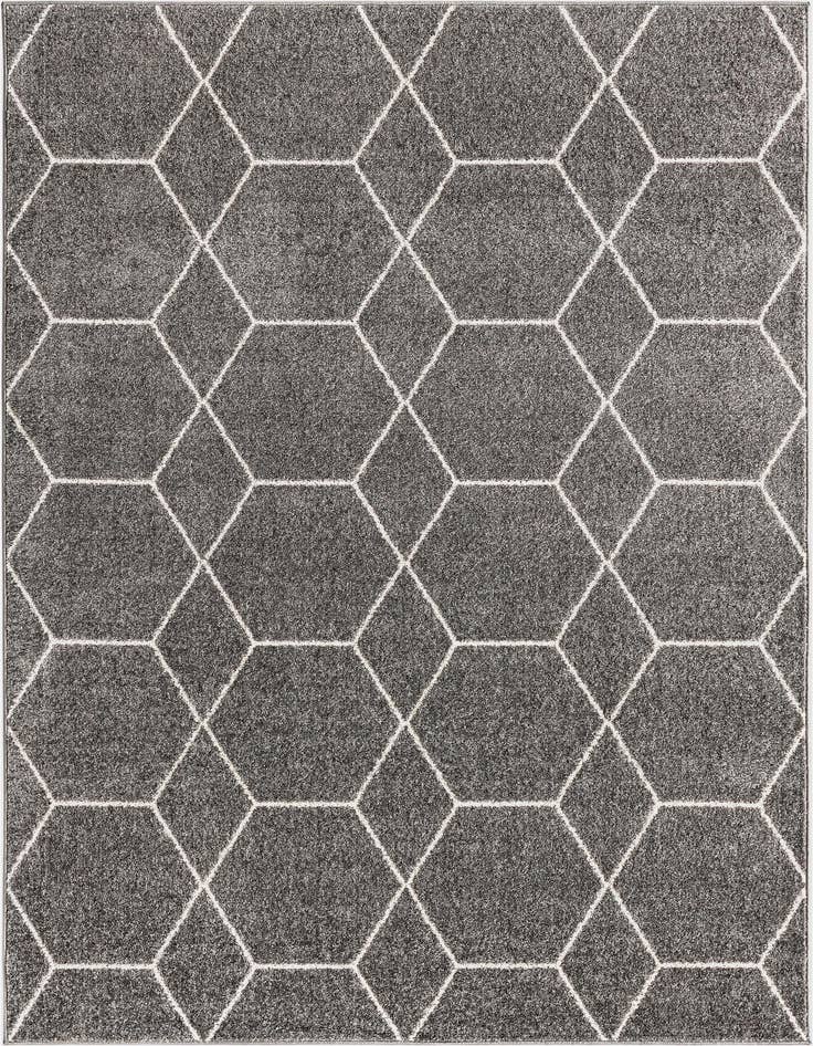 Detail image of 4' x 6' Lattice Frieze Rug