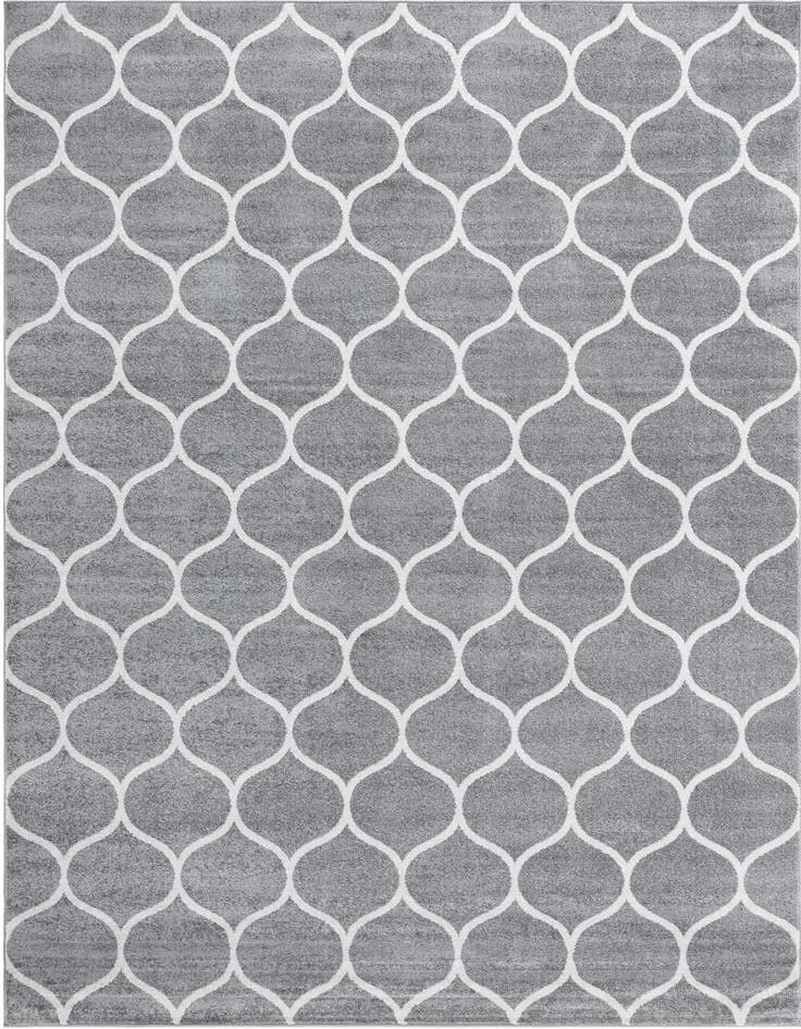 Detail image of 7' 10 x 11' Lattice Frieze Rug
