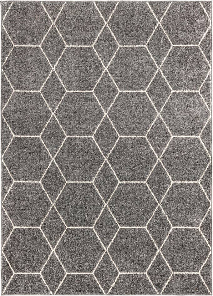 Detail image of 7' 10 x 11' Lattice Frieze Rug