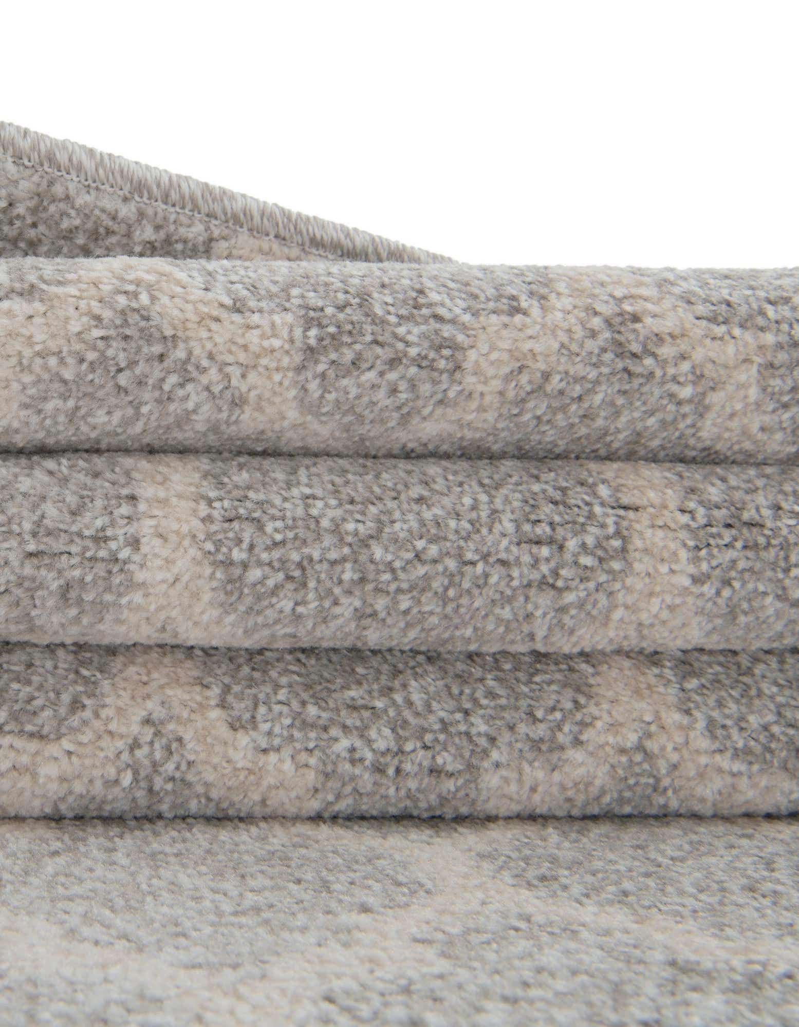 Custom Light Gray Lattice Rug