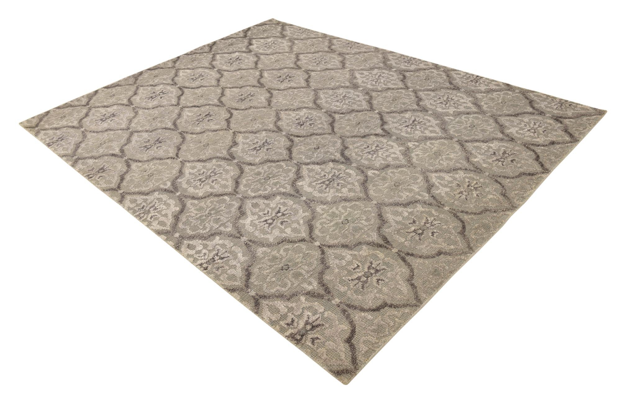 7' 10 x 9' 9 Hand Knotted Luna Rug