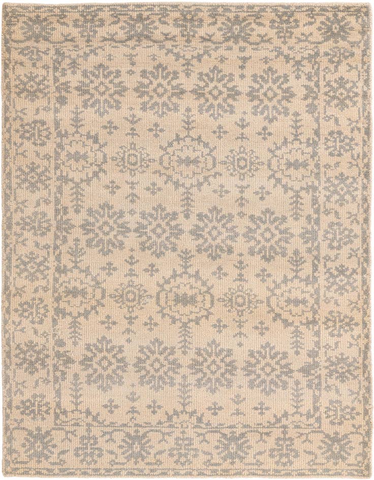 Detail image of 4' 9 x 6' 10 Hand Knotted Luna Wool Rug