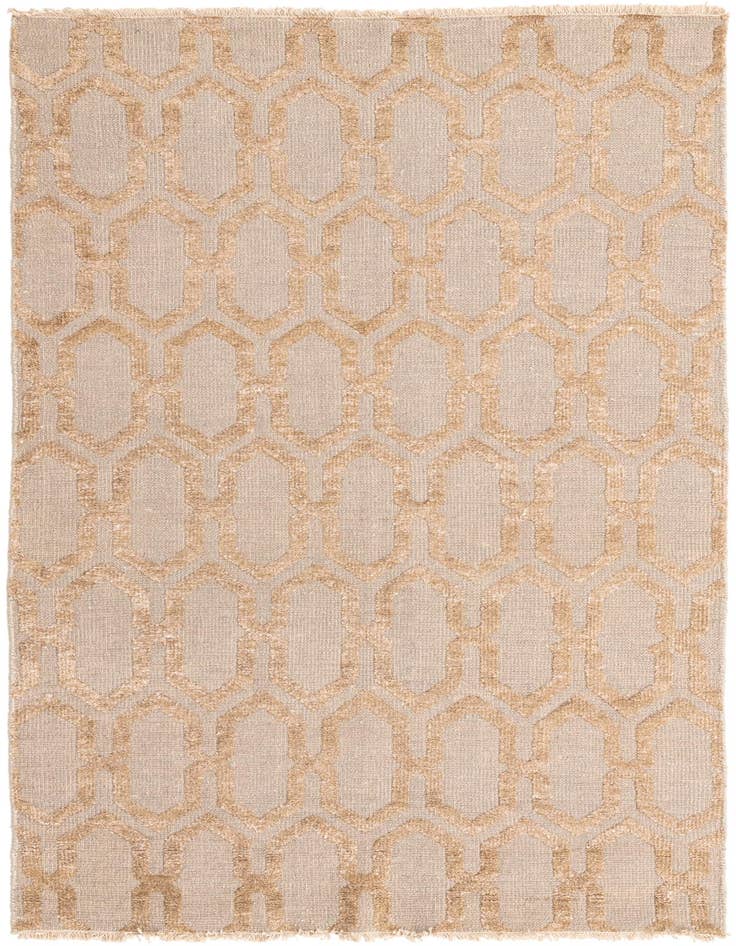 Detail image of 4' 9 x 7' 9 Hand Knotted Luna Rug