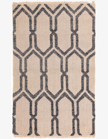 3' 8 x 5' 9 Hand Knotted Luna Rug