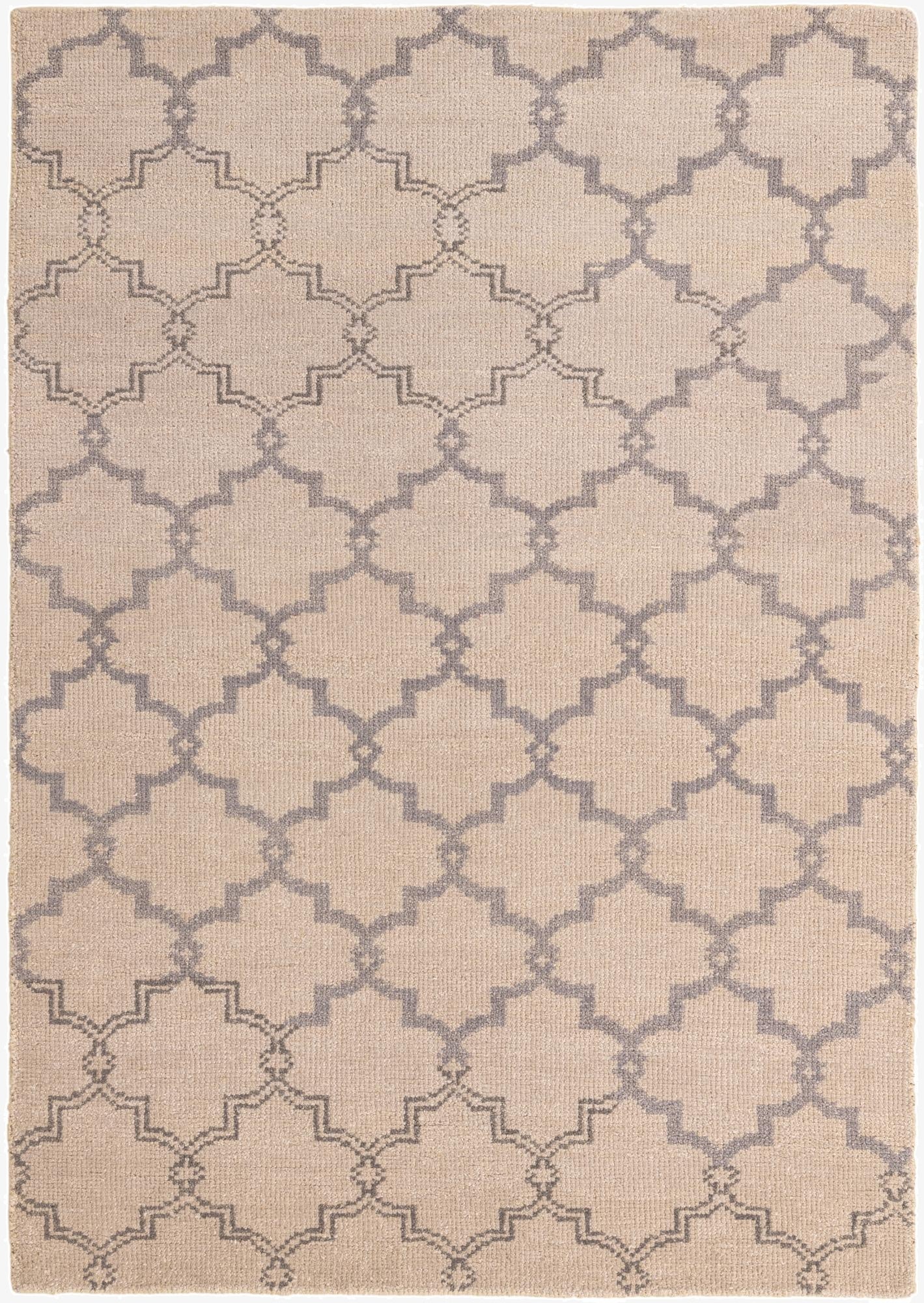 4' 10 x 6' 10  Hand Knotted Luna Wool Rug