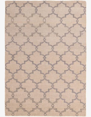 4' 10 x 6' 10 Hand Knotted Luna Wool Rug