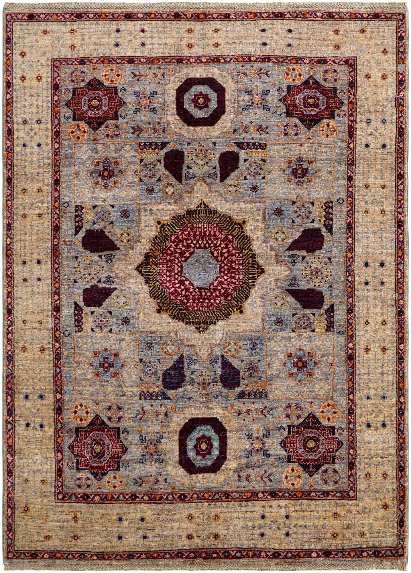5' 2 x 7' Hand Knotted Mamluk Ziegler Rug