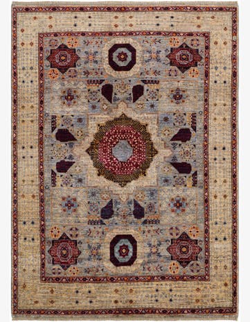 5' 2 x 7' Hand Knotted Mamluk Ziegler Rug