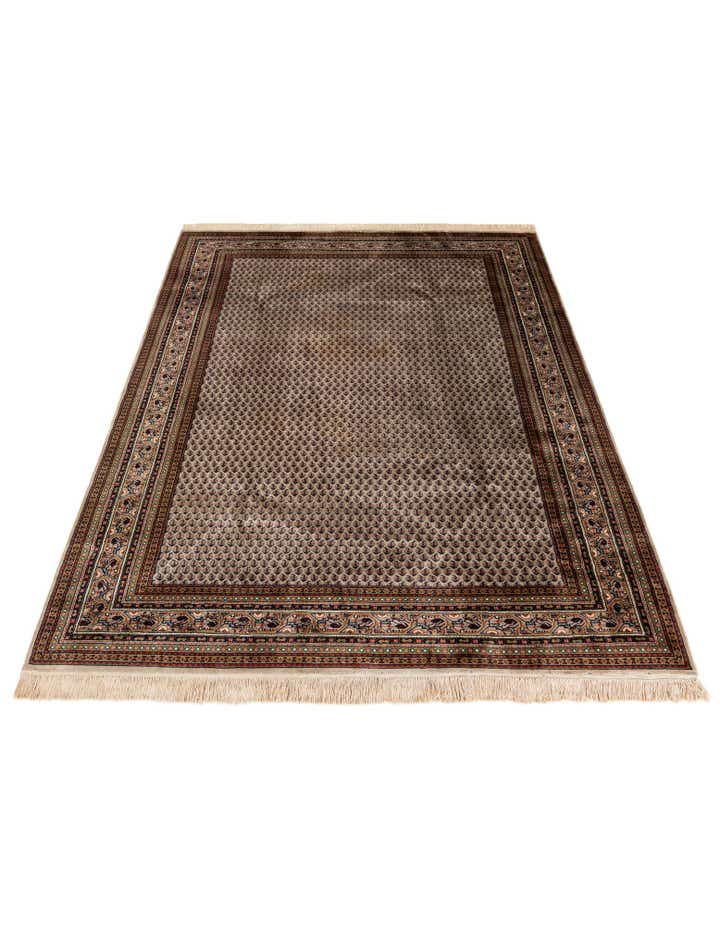 6' 7 x 9' 9 Hand Knotted Mir Wool Rug