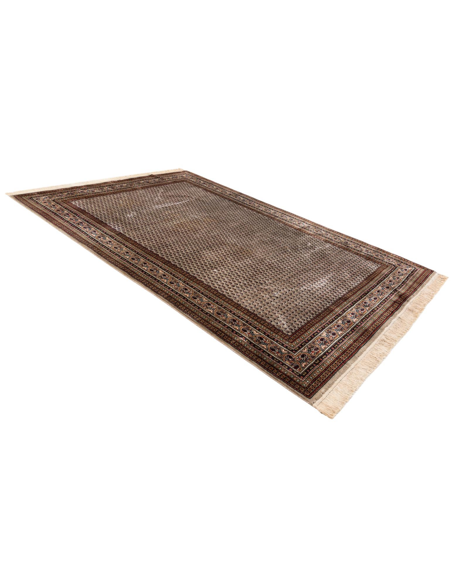 6' 7 x 9' 9 Hand Knotted Mir Wool Rug