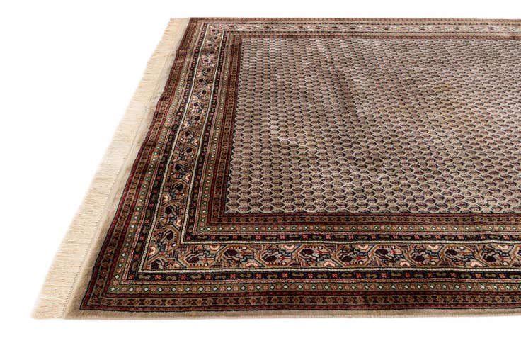 Detail image of 6' 7 x 9' 9 Hand Knotted Mir Wool Rug